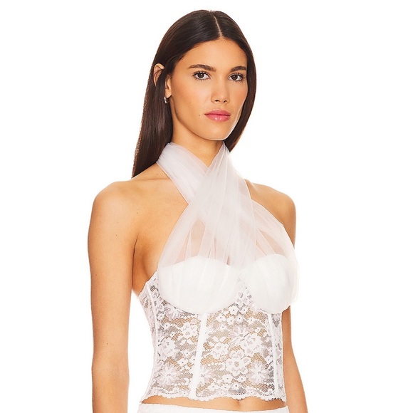 Lovers + Friends Elliot Top in White Lace NWT - Picture 4 of 8